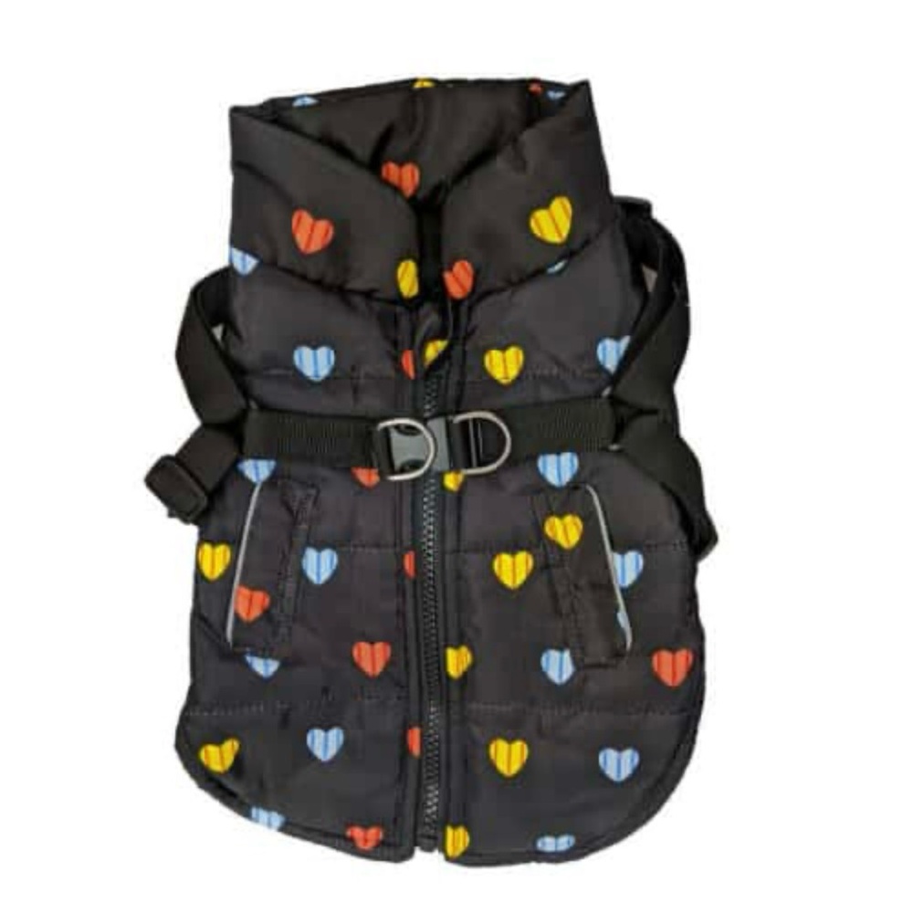 Dog vest/coat with built in harness